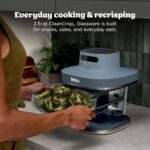 Ninja Crispi Pro 6-in-1 Glass Air Fryer | With Nontoxic, 6qt & 2.5qt Containers & Lids | Microwave, Freezer, Dishwasher Safe | 450°F Max Temp | 1800 Watt | Cyberspace | AS101CY - Image 7