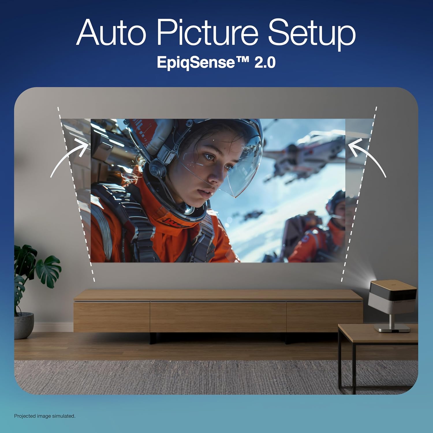 Epson Lifestudio Flex Plus 4K PRO-UHD Lifestyle Smart Streaming Projector with 1000 Lumens Color and White Brightness, Sound by Bose, Google TV, 3-Chip 3LCD Triple Core Engine - Image 7