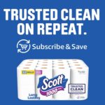 Scott 1000 Trusted Clean Toilet Paper, 32 Rolls, Septic-Safe, 1-Ply Toilet Tissue - Image 9