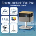 Epson Lifestudio Flex Plus 4K PRO-UHD Lifestyle Smart Streaming Projector with 1000 Lumens Color and White Brightness, Sound by Bose, Google TV, 3-Chip 3LCD Triple Core Engine - Image 8