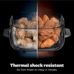 Ninja Crispi Pro 6-in-1 Glass Air Fryer | With Nontoxic, 6qt & 2.5qt Containers & Lids | Microwave, Freezer, Dishwasher Safe | 450°F Max Temp | 1800 Watt | Cyberspace | AS101CY - Image 10
