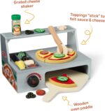 Melissa & Doug Top & Bake Wooden Pizza Counter, Kids Kitchen Playset with Play Food & Play Kitchen Accessories, Preschool Toys for Girls & Boys Ages 3+ - FSC Certified - Image 4