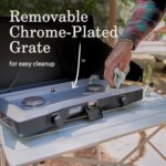 Coleman Triton 2-Burner Propane Stove, Portable Camping Cooktop with 2 Adjustable Burners & Wind Guards, 22,000 BTUs of Power for Camping, Tailgating, Grilling, BBQ, & More - Image 4