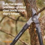Fiskars 28" Loppers for Tree Trimming, Heavy Duty, Rust-Resistant Sharp Bypass Steel Blade Loppers, Branch Cutter up to 1.5" Diameter Cut Capacity, Shock-Absorbing Handle, Garden Tools - Image 3