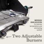 Coleman Triton 2-Burner Propane Stove, Portable Camping Cooktop with 2 Adjustable Burners & Wind Guards, 22,000 BTUs of Power for Camping, Tailgating, Grilling, BBQ, & More - Image 5