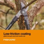 Fiskars 28" Loppers for Tree Trimming, Heavy Duty, Rust-Resistant Sharp Bypass Steel Blade Loppers, Branch Cutter up to 1.5" Diameter Cut Capacity, Shock-Absorbing Handle, Garden Tools - Image 4