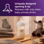 Philips Avent Natural Baby Bottles with Natural Response Nipples (Medium Flow, Flow 3), 9oz, 4-Pack, SCY903/04 - Image 3