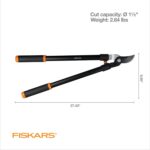 Fiskars 28" Loppers for Tree Trimming, Heavy Duty, Rust-Resistant Sharp Bypass Steel Blade Loppers, Branch Cutter up to 1.5" Diameter Cut Capacity, Shock-Absorbing Handle, Garden Tools - Image 6