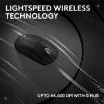 Logitech G PRO X Superlight 2 Wireless Gaming Mouse, 60g Pro-Grade with 5 Programmable Buttons, 44k DPI Sensor, 8kHz Report Rate, USB-C Charging for PC/Mac - Black - Image 9