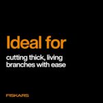 Fiskars 28" Loppers for Tree Trimming, Heavy Duty, Rust-Resistant Sharp Bypass Steel Blade Loppers, Branch Cutter up to 1.5" Diameter Cut Capacity, Shock-Absorbing Handle, Garden Tools - Image 8