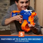 Nerf HyperFire Motorized Elite Blaster, 25-Dart Drum, Fires Up to 5 Darts Per Second, Includes 25 Official Elite Darts (Amazon Exclusive) - Image 5