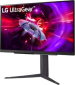LG 27GR83Q-B 27-inch Ultragear QHD (2560x1440) IPS Gaming Monitor, 240Hz, 1ms, DisplayHDR 400, G-Sync AMD FreeSync Premium, HDMI 2.1 DisplayPort, 4-Pole HP Out DTS GP:X, Tilt/Height/Pivot Stand, Black - Image 8