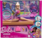 Barbie Gymnastics Doll & Accessories, Playset with Blonde Fashion Doll, C-Clip for Flipping Action, Balance Beam, Warm-Up Suit & More - Image 6