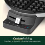 Cuisinart Waffle Maker, 1250W Round Classic Waffle Iron, 5-Setting Adjustable Browning Control, WMR-CANAS, Brushed Stainless - Image 5