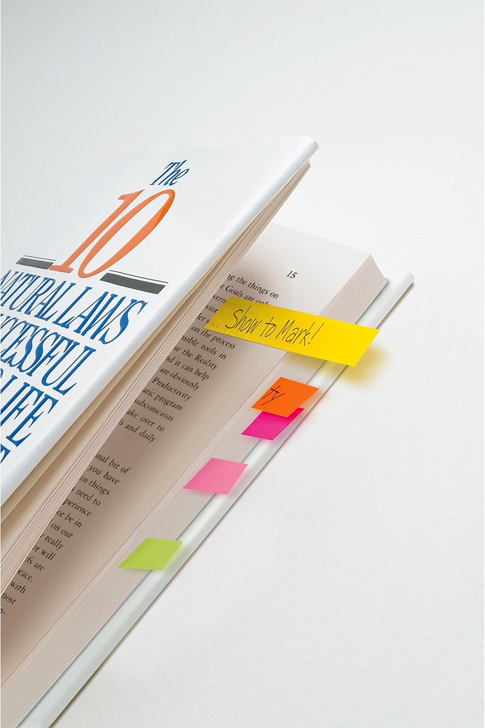 Post-it Page Markers, Assorted Colors, 1/2 in x 2 in, 50 Sheets/Pad, 5 Pads/Pack (670-5AF) - Image 8
