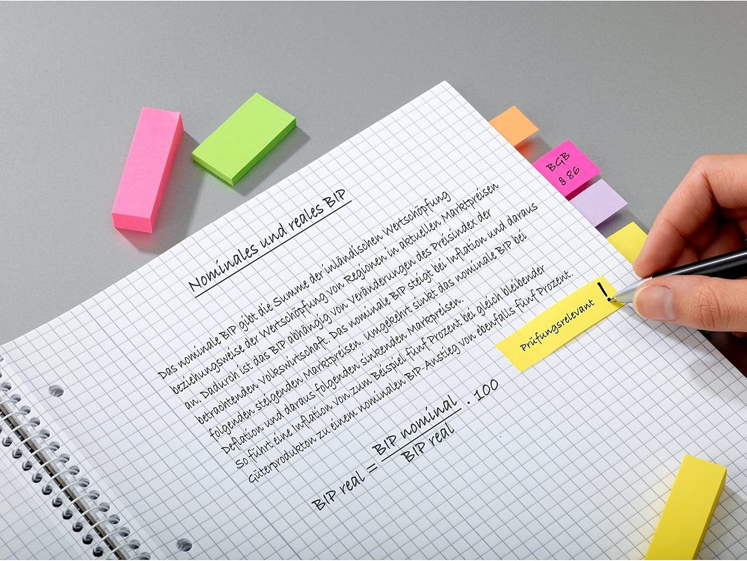 Post-it Page Markers, Assorted Colors, 1/2 in x 2 in, 50 Sheets/Pad, 5 Pads/Pack (670-5AF) - Image 11