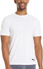 Puma Men's 4 Pack Cotton Crewneck Short Sleeve T-Shirt - Image 3