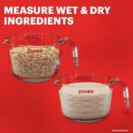 Pyrex Essentials (2-Pack) Glass Measuring Cups Set, (1 & 2 Cup) Measuring Cups For Prepping, Baking and Cooking, Preheated Oven, Dishwasher, Freezer, and Microwave Safe - Image 4