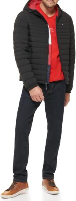 Tommy Hilfiger Men's Stretch Poly Hooded Packable Jacket - Image 2