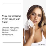 Neutrogena Makeup Remover Towelettes for Face with Micellar Water Daily Alcohol-Free Gently Removes Oil Dirt and Waterproof Makeup in a Simple Fully Plant-Based Cloth, 25 ct - Image 3