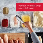 Rubbermaid Brilliance BPA Free 44-Piece Food Storage Containers Set Airtight Leak-Proof with Lids for Meal Prep Lunch and Leftovers - Image 3