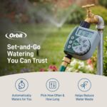 Orbit Programmable Digital Hose Watering Timer - 1 Outlet - Battery Powered - with LCD Screen - Built-in Rain Delay - Water-Resistant - 62061 - Image 3