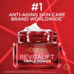 L'Oreal Paris Revitalift Triple Power Anti-Aging Face Moisturizer, Pro Retinol, Hyaluronic Acid & Vitamin C to Reduce Wrinkles, Firm & Brighten Skin, 1.7 Oz - Image 6