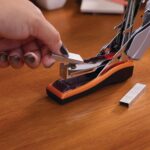 Swingline Stapler, 40 Sheet Capacity, Optima 40, Jam Free, Reduced Effort, Compact, Soft Grip, Metal, Orange, Silver and Black (87842) - Image 4