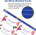 Avery Printable Business Cards with Sure Feed Technology, 2" x 3.5", White, 100 Blank Business Cards, Inkjet Printer Paper (28371) - Image 4