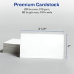 Avery Printable Business Cards with Sure Feed Technology, 2" x 3.5", White, 100 Blank Business Cards, Inkjet Printer Paper (28371) - Image 6