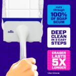 Mr. Clean Magic Eraser Shower & Tub Scrubber, Bathroom Cleaner, All in One Bathroom Cleaner, Lemon Starter Kit, 1 Scrubber & 2 Foaming Magic Erasers - Image 3