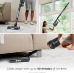 Shark Pet Cordless Stick Vacuum | XL Dust Cup, LED Headlights, Removable Handheld Vac, Crevice Tool | Portable Vacuum for Pet Hair | Carpet & Hard Floors | 40-Min Runtime | Ice Blue | IX141AMZ - Image 3