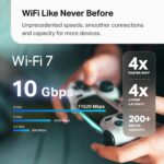 TP-Link Deco 7 Pro BE63 Tri-Band WiFi 7 BE10000 Whole Home Mesh System - 6-Stream 10 Gbps, 4x2.5G Ports Wired Backhaul, 4X Smart Internal Antennas, VPN, HomeShield, Free Expert Support (3-Pack) - Image 3