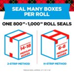 Scotch Heavy Duty Packaging Tape, 2 Inches x 800 Inches, Clear - 2 Count - Image 3