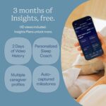 Nanit Pro Smart Baby Monitor - Camera & Floor Stand - 1080p Wi-Fi Video Camera, 2-Way Audio, See Your Baby from Anywhere, Sound/Motion/Cry Notifications, Night Vision - Image 5