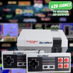 GAMENEXT Retro Game Console, AV Classic Mini Video Game Consoles Built-in with 620 Games Dual Players Mode Console with 2 Controllers Handheld Games for Kids & Adults - Image 3