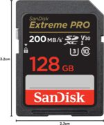 SANDISK 128GB Extreme PRO SDXC UHS-I Memory Card - C10, U3, V30, 4K UHD, SD Card - SDSDXXD-128G-GN4IN - Image 3