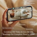 Owlet Dream Duo (Gen 3) Smart Baby Monitor All-in-One Bundle - 2K HD Video Baby Monitor with Alerts & Owlet Dream Sock Tracks Baby’s Oxygen, Heart Rate & Sleep | Health Insights via App - Image 3