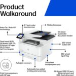 HP Laserjet Pro MFP 4101fdw Wireless Black & White All-in-One Laser Printer, Scanner, Copier, Fax, Best-for-Office (2Z619F) - Image 3