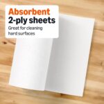 Amazon Basics 2-Ply Flex-Sheets Paper Towels, 12 Basics Rolls = 40 Regular Rolls, Everyday Value with 150 Sheets per Roll, Packaging May Vary - Image 3