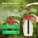 VIVOSUN 27oz Pump Sprayer, Handheld Garden Water Sprayer Bottle with Adjustable Brass Nozzle, for Spraying Plants, Flowers, Weeds and Cleaning, Red - Image 3