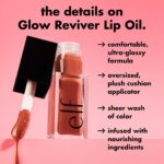 e.l.f. Glow Reviver Lip Oil, Nourishing Tinted Lip Oil For A High-shine Finish, Infused With Jojoba Oil, Vegan & Cruelty-free, Pink Quartz - Image 4