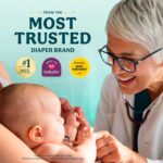 Pampers Swaddlers Diapers, Size 4 (15-34 lbs), 150 Count, Fragrance Free, Hypoallergenic, Absorbent, Pediatrician Recommended, Skin Safe - Image 5