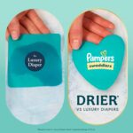 Pampers Swaddlers Diapers, Size 4 (15-34 lbs), 150 Count, Fragrance Free, Hypoallergenic, Absorbent, Pediatrician Recommended, Skin Safe - Image 6