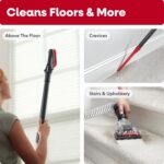 Hoover WindTunnel Cord Rewind Pro Bagless Vacuum Cleaner, Corded Upright Vacuum Cleaner for Carpet and Hard Floor, Multi-Cyclonic Filtration, 25ft Auto-Rewind Cord, 5-Height Adjustment - Image 5