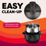 Instant Pot 7.5QT RIO Wide, 7-in-1 Electric Multi-Cooker, Pressure Cooker, Slow Cook, Rice, Steamer, Sauté, Yogurt & Warmer, Wide Base, Large Searing Base, WhisperQuiet Steam Release - Image 6
