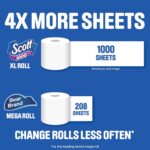 Scott 1000 Toilet Paper, 18 Rolls, Septic-Safe, 1-Ply Toilet Tissue - Image 4