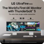 LG 32U990A-S 32-Inch Ultrafine 6K (6144 x 3456) Nano IPS Black Thunderbolt 5 Professional Monitor, 60Hz, DisplayHDR 600, Speakers, HDMI 2.1, DisplayPort 2.1, USB-C, Tilt/Height/Pivot Stand, Silver - Image 4