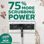 Swiffer Sweep & Mop Deluxe 2-in-1 Multi-Surface Kit for Floor Cleaning, Includes 1 Sweeper Device, 5 Dry Sweeping + 6 Wet Mopping Heavy Duty Cloths, Black - Image 5
