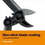 Fiskars 15-Inch PowerGear Loppers, Sharp Steel Blade Bush and Tree Trimmer, Cuts up to 1.25-Inch Diameter Branches, Rust Resistant and Lightweight Pruner, Yard Tools for Gardening - Image 3